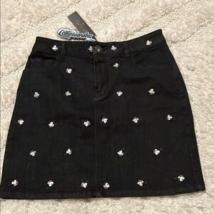 NWT Disney Mickey Denim Skirt